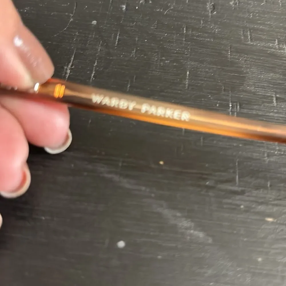 Warby Parker Bodie Crystal with English Oak Frame Prescription Glasses Unisex​
